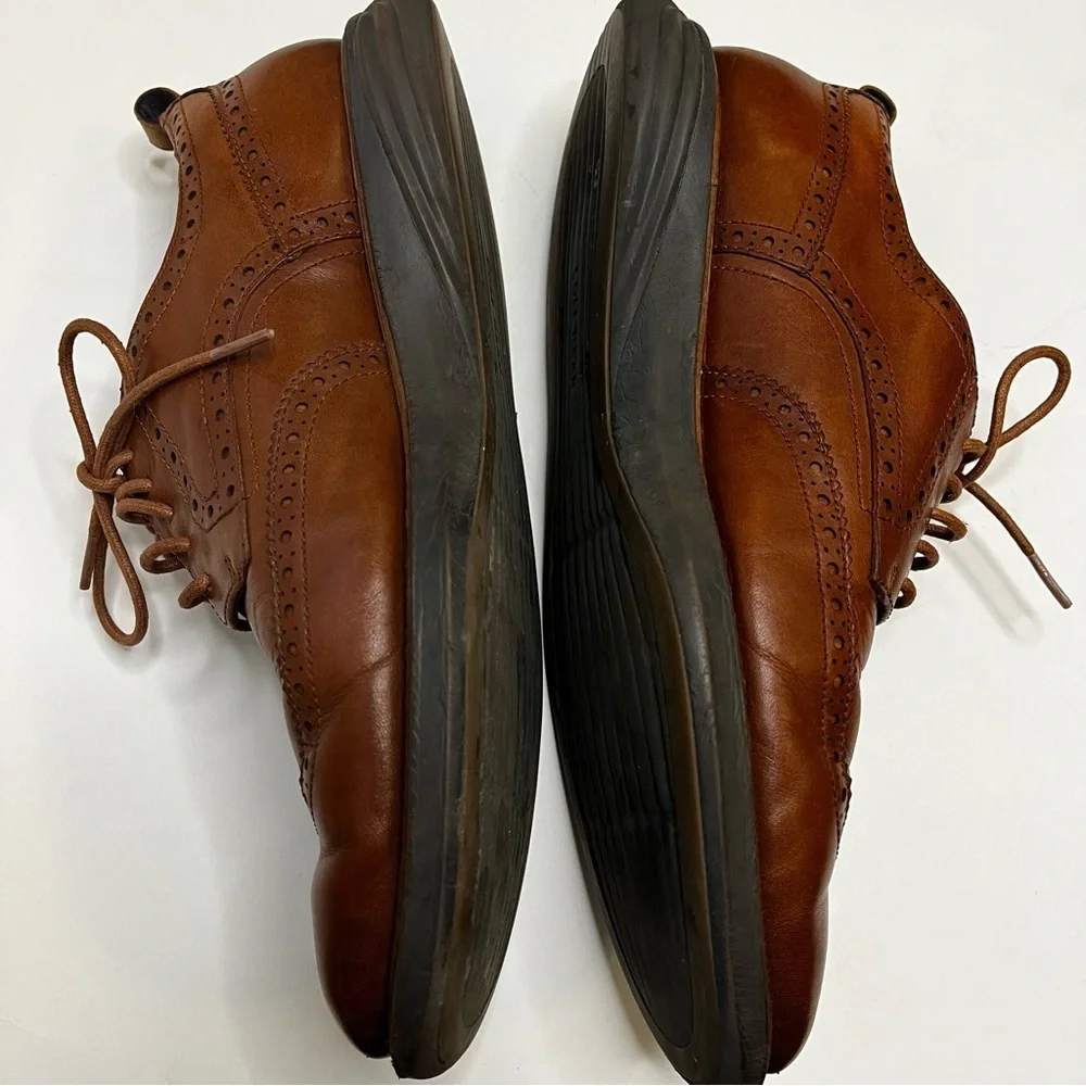 Cole Haan Zero Grand Brown Wingtip Oxford Men's Lace Up Shoes Men's Size 12